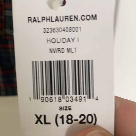 NWT Boys Plaid Ralph Lauren Button Down - Picture 3 of 4